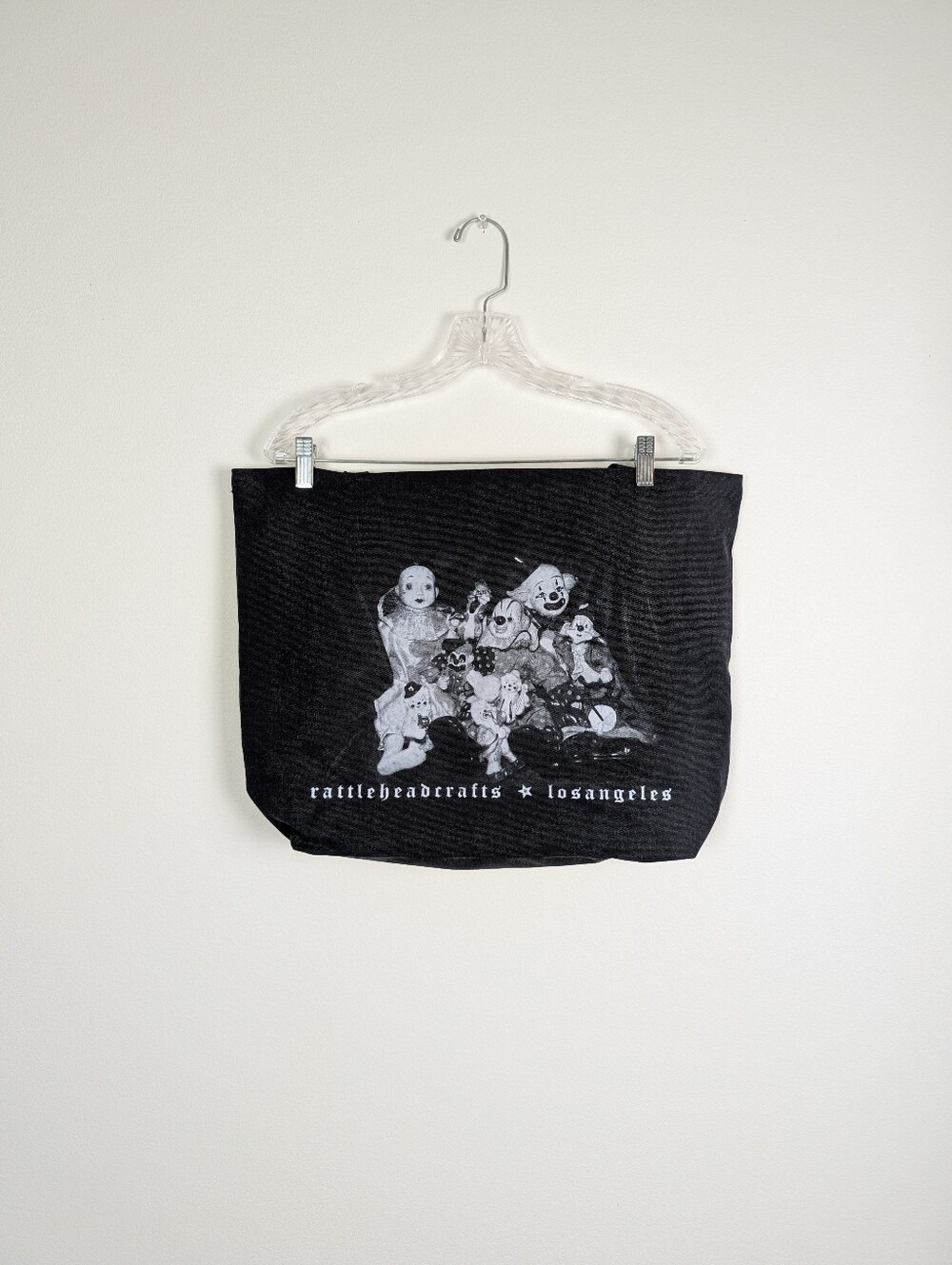 Rattlehead Crafts Clowns Denim Tote Bag! 🤡